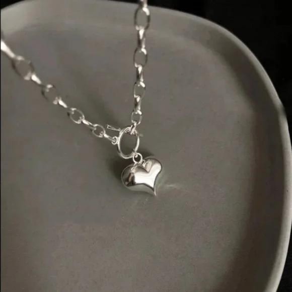 “18” HEART 925 STERLING SILVER  NECKLACE, NICE NECKLACE, CUTE NECKLACE - Picture 4 of 6